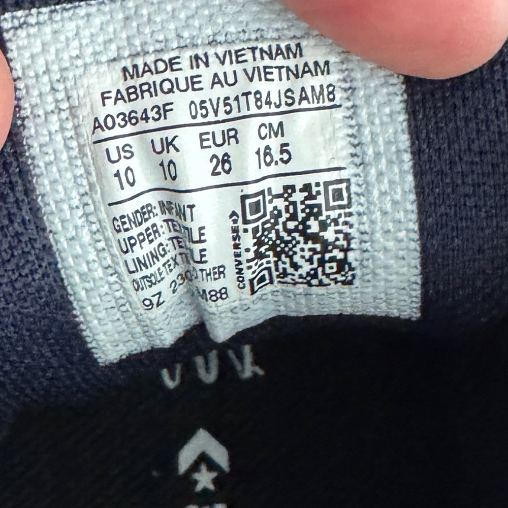 Converse high top denim navy blue toddler 10c - Picture 6 of 6